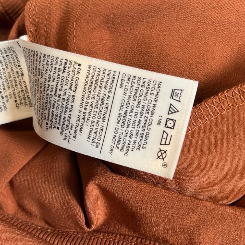 Athleta Passenger Jumpsuit Women Small Terracotta Wide Leg Casual Loose Fit - Picture 9 of 9